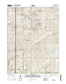 Frederick Colorado Current topographic map, 1:24000 scale, 7.5 X 7.5 Minute, Year 2016