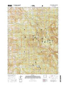 Freeman Reservoir Colorado Current topographic map, 1:24000 scale, 7.5 X 7.5 Minute, Year 2016