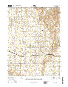 Fremont Butte Colorado Current topographic map, 1:24000 scale, 7.5 X 7.5 Minute, Year 2016