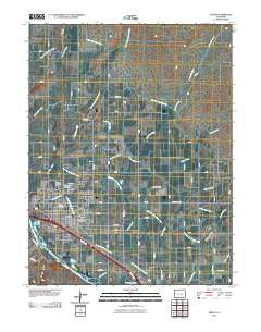 Fruita Colorado Historical topographic map, 1:24000 scale, 7.5 X 7.5 Minute, Year 2010