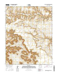 Furnish Canyon West Colorado Current topographic map, 1:24000 scale, 7.5 X 7.5 Minute, Year 2016