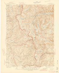 Garfield Colorado Historical topographic map, 1:62500 scale, 15 X 15 Minute, Year 1945