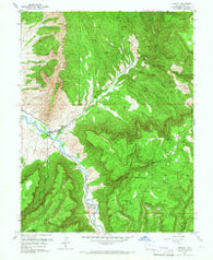 Gateway Colorado Historical topographic map, 1:24000 scale, 7.5 X 7.5 Minute, Year 1960