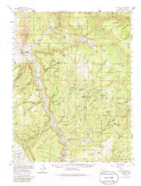 Gateway Colorado Historical topographic map, 1:62500 scale, 15 X 15 Minute, Year 1960