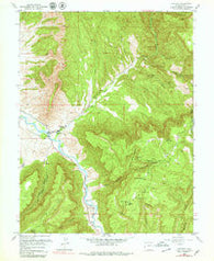 Gateway Colorado Historical topographic map, 1:24000 scale, 7.5 X 7.5 Minute, Year 1960