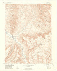Gateway Colorado Historical topographic map, 1:24000 scale, 7.5 X 7.5 Minute, Year 1960