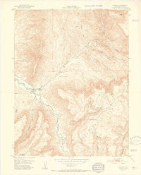 Gateway Colorado Historical topographic map, 1:24000 scale, 7.5 X 7.5 Minute, Year 1952