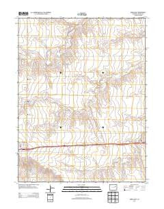 Genoa East Colorado Historical topographic map, 1:24000 scale, 7.5 X 7.5 Minute, Year 2013