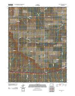 Genoa West Colorado Historical topographic map, 1:24000 scale, 7.5 X 7.5 Minute, Year 2010