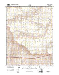 Genoa West Colorado Historical topographic map, 1:24000 scale, 7.5 X 7.5 Minute, Year 2013