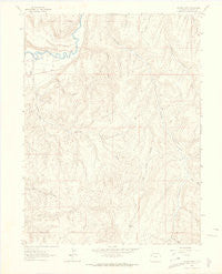 Gillam Draw Colorado Historical topographic map, 1:24000 scale, 7.5 X 7.5 Minute, Year 1962