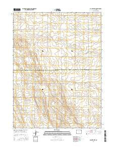 Glacken Hill Colorado Current topographic map, 1:24000 scale, 7.5 X 7.5 Minute, Year 2016