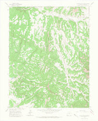 Glade Mountain Colorado Historical topographic map, 1:24000 scale, 7.5 X 7.5 Minute, Year 1964