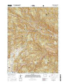 Glen Haven Colorado Current topographic map, 1:24000 scale, 7.5 X 7.5 Minute, Year 2016