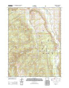 Glendevey Colorado Historical topographic map, 1:24000 scale, 7.5 X 7.5 Minute, Year 2013
