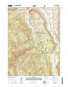 Glendevey Colorado Current topographic map, 1:24000 scale, 7.5 X 7.5 Minute, Year 2016