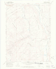 Glendevey Colorado Historical topographic map, 1:24000 scale, 7.5 X 7.5 Minute, Year 1967