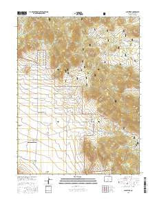 Glentivar Colorado Current topographic map, 1:24000 scale, 7.5 X 7.5 Minute, Year 2016