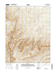 Goat Butte Colorado Current topographic map, 1:24000 scale, 7.5 X 7.5 Minute, Year 2016
