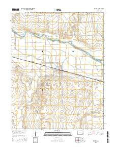Granada Colorado Current topographic map, 1:24000 scale, 7.5 X 7.5 Minute, Year 2016