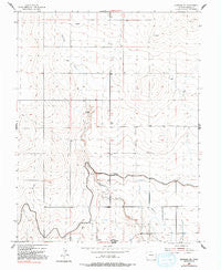 Granada NE Colorado Historical topographic map, 1:24000 scale, 7.5 X 7.5 Minute, Year 1955