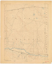 Granada Colorado Historical topographic map, 1:125000 scale, 30 X 30 Minute, Year 1894