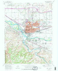Grand Junction Colorado Historical topographic map, 1:24000 scale, 7.5 X 7.5 Minute, Year 1962