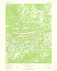 Grand Mesa Colorado Historical topographic map, 1:24000 scale, 7.5 X 7.5 Minute, Year 1955