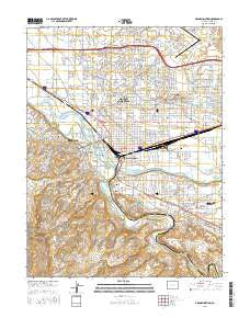 Grand Junction Colorado Current topographic map, 1:24000 scale, 7.5 X 7.5 Minute, Year 2016