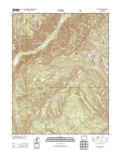 Granite Peak Colorado Historical topographic map, 1:24000 scale, 7.5 X 7.5 Minute, Year 2013