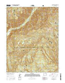 Granite Peak Colorado Current topographic map, 1:24000 scale, 7.5 X 7.5 Minute, Year 2016