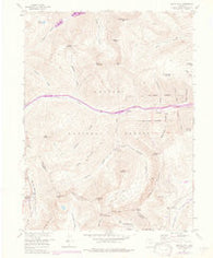 Grays Peak Colorado Historical topographic map, 1:24000 scale, 7.5 X 7.5 Minute, Year 1958