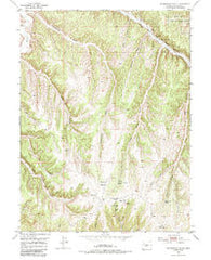 Greasewood Gulch Colorado Historical topographic map, 1:24000 scale, 7.5 X 7.5 Minute, Year 1952