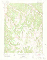 Greasewood Gulch Colorado Historical topographic map, 1:24000 scale, 7.5 X 7.5 Minute, Year 1952