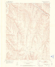 Greasewood Gulch Colorado Historical topographic map, 1:24000 scale, 7.5 X 7.5 Minute, Year 1952