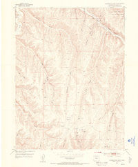 Greasewood Gulch Colorado Historical topographic map, 1:24000 scale, 7.5 X 7.5 Minute, Year 1952