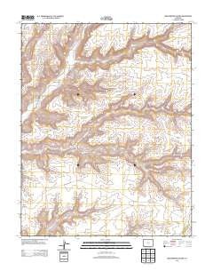 Greasewood Canyon Colorado Historical topographic map, 1:24000 scale, 7.5 X 7.5 Minute, Year 2013
