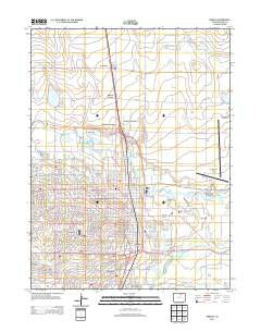 Greeley Colorado Historical topographic map, 1:24000 scale, 7.5 X 7.5 Minute, Year 2013