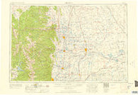 Greeley Colorado Historical topographic map, 1:250000 scale, 1 X 2 Degree, Year 1958
