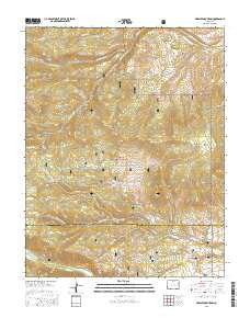 Greenie Mountain Colorado Current topographic map, 1:24000 scale, 7.5 X 7.5 Minute, Year 2016