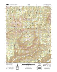 Groundhog Mountain Colorado Historical topographic map, 1:24000 scale, 7.5 X 7.5 Minute, Year 2013
