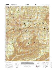 Groundhog Mountain Colorado Current topographic map, 1:24000 scale, 7.5 X 7.5 Minute, Year 2016