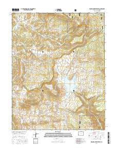 Groundhog Reservoir Colorado Current topographic map, 1:24000 scale, 7.5 X 7.5 Minute, Year 2016