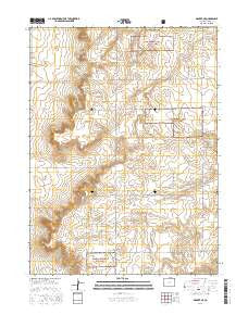 Grover NE Colorado Current topographic map, 1:24000 scale, 7.5 X 7.5 Minute, Year 2016