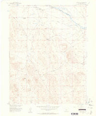 Guffey NW Colorado Historical topographic map, 1:24000 scale, 7.5 X 7.5 Minute, Year 1956