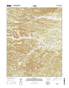 Gulnare Colorado Current topographic map, 1:24000 scale, 7.5 X 7.5 Minute, Year 2016