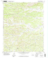 Gulnare Colorado Historical topographic map, 1:24000 scale, 7.5 X 7.5 Minute, Year 1971