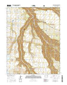 Gurley Canyon Colorado Current topographic map, 1:24000 scale, 7.5 X 7.5 Minute, Year 2016