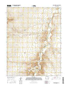 Hackamore Ranch Colorado Current topographic map, 1:24000 scale, 7.5 X 7.5 Minute, Year 2016