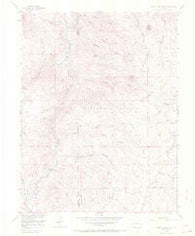 Hackett Mountain Colorado Historical topographic map, 1:24000 scale, 7.5 X 7.5 Minute, Year 1956